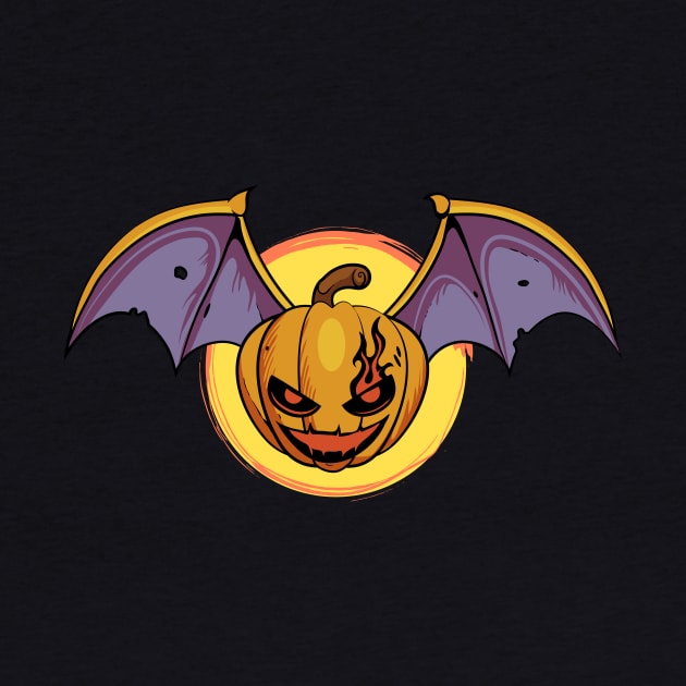 Pumpkin Bat by DionArts